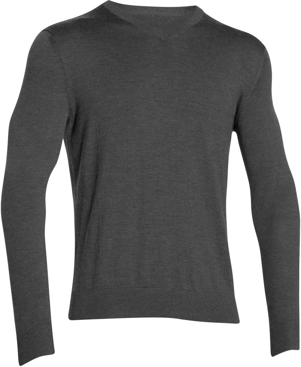 Under Armour 2016 Tips V-Neck Premium Merino Sweater Mens Sports Golf Jumper Carbon Heather 