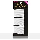 Dofash 5Waves Bobby Pins White Hair Pins 5CM/2IN Hairpins Decorative Hair Accessories for Women Wedding, White Gray Hair - 60 Count/Card
