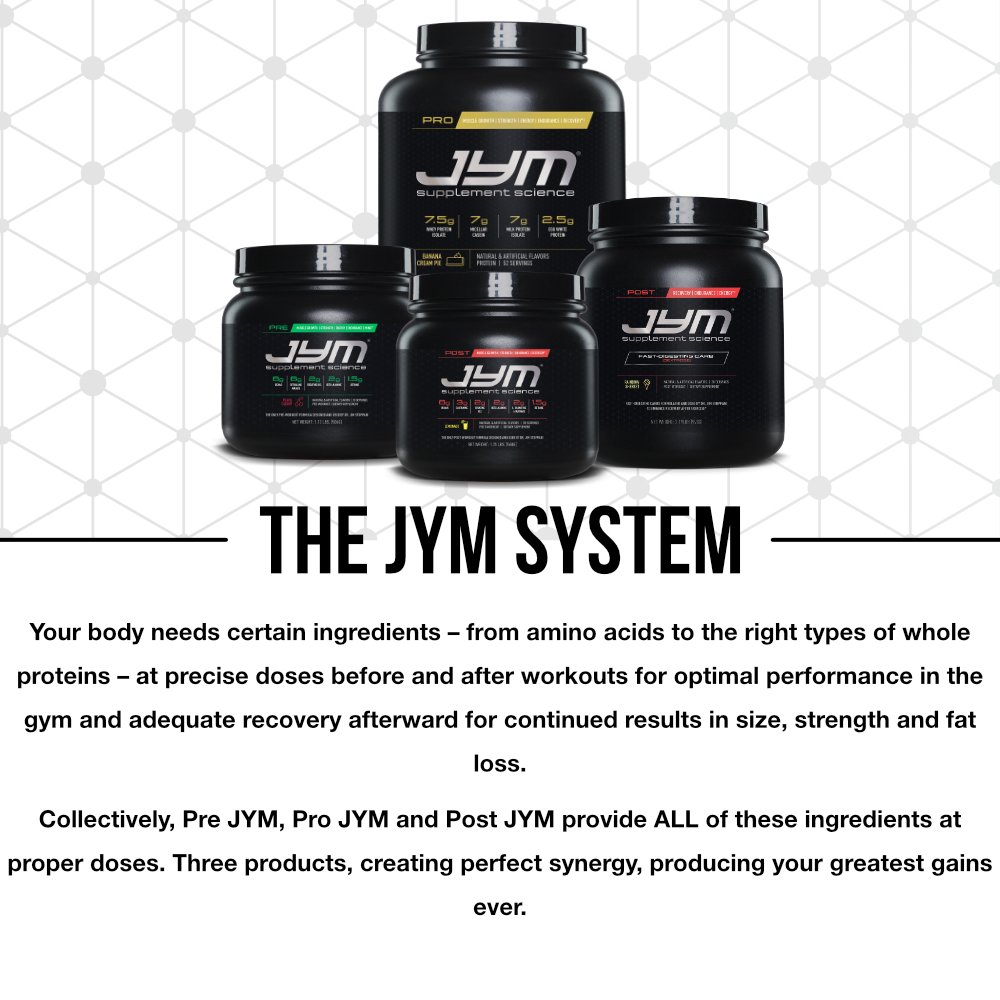 JYM Supplement Science, PRE JYM, PreWorkout with BCAA's, Creatine HCI
