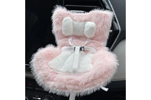 Ezcora Accessories for 10-17cm Dolls, Doll Car Seat with Clip onto Car Air Vent, Includes Seat Leg for Desktop Display (Pink)