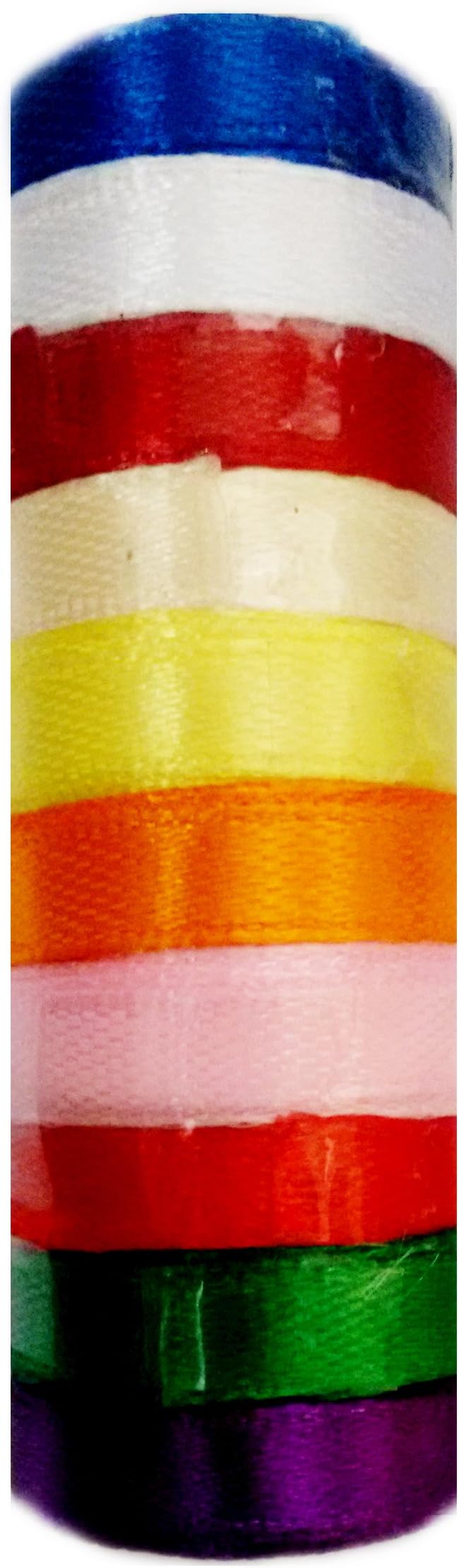 BeeMall Satin Ribbon 1/4 inches Wide in 10 Different Colours Each of 2 Metres for Gift Wrapping, Bow Making, Flower Making, Art and Craft, Sewing DIY Activities with A Free Flower Making Booklet