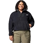 Columbia Womens Sequoia Grove Half Zip Fleece Jacket, Black, 1X