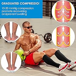 cerpite Zipper Compression Socks, 2 Pairs 15-20