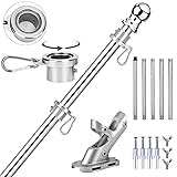 Aobrodzo Flag Poles for Outside House, 6 FT Flag