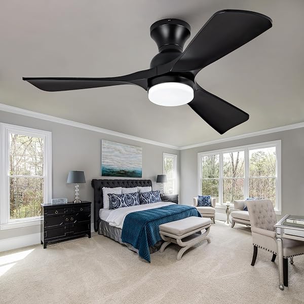 OMYU 42 INCH CEILING FANS WITH LIGHTS AND...