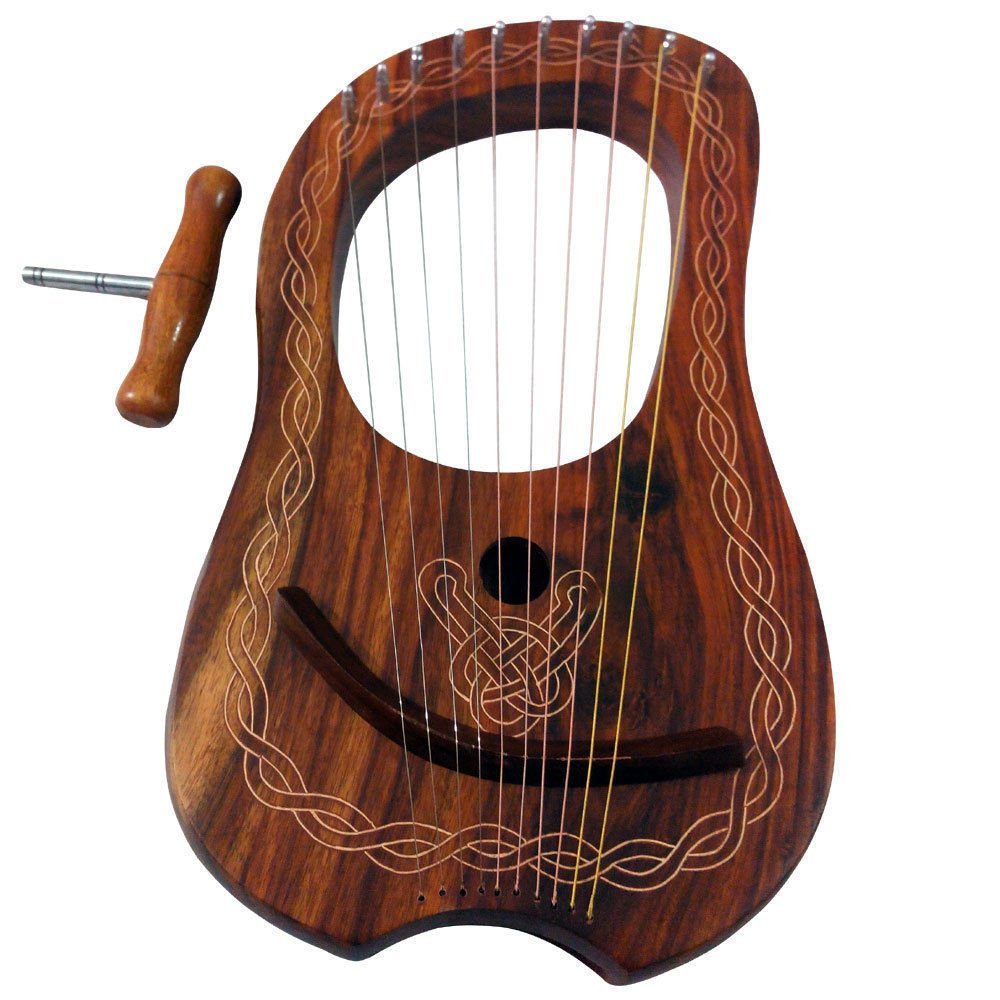Lyre Harp 10 Metal Strings Rosewood/Lyra Harp Rosewood 10 Strings Free Case