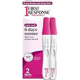 First Response Early Result Pregnancy Tests, 2 Count | Early Detection Pregnancy Tests, Results in 3 Minutes, 6 Days Sooner Pregnancy Test (1), Over 99% Accurate (3)
