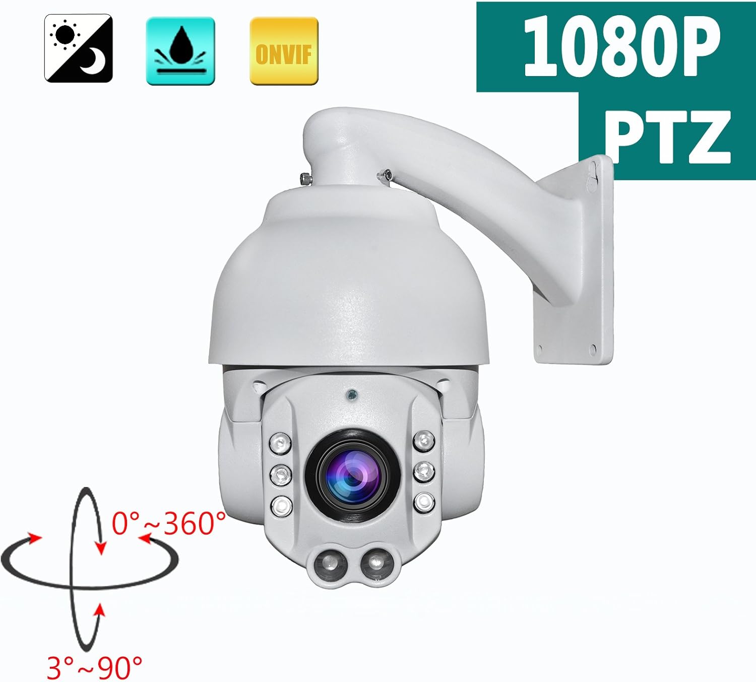 SW 1080P 20X Optical Zoom 4.5 1/2.8 Sony CMOS HD 2.0MP 80M IR Distance