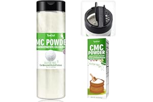 YUMCRAFT 9oz CMC Powder, Pure Tylose Powder for Fondant, Ice Cream Stabilizer, Food Grade Carboxymethylcellulose Thickener and Water Retention Agent for Cake, Frozen Foods, Candy, Yogurt, Gum Paste