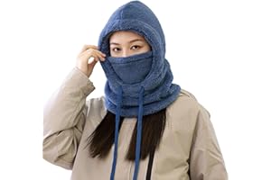 Warm Ear Protection 3-In-1 Hooded Neck Gaiter, 2026 Winter Windproof Cotton Hat with Thick Fleeces for Outdoor Adventure