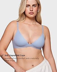 INLYRIC Women's Inbarely Triangle Bralette Plunge