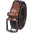 Columbia Men's Braided Belt-Casual Dress with Single Prong Buckle for Jeans Khakis