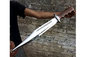 51'cm Custom Handmade Knives D2 Carbon Steel Bowie Knife Carbon Steel Longest Hunting Camping Survival Bowie Knife Fix Blade 