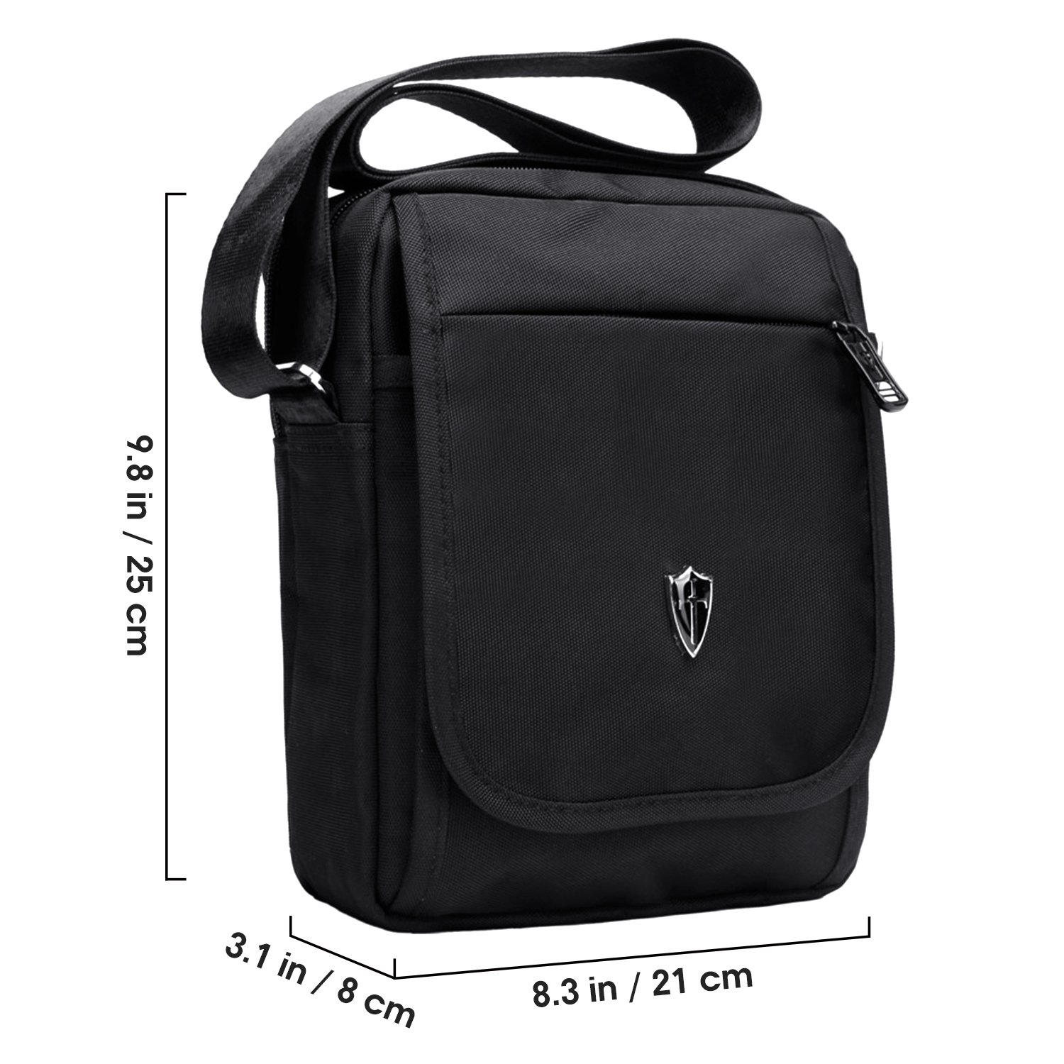 Victoriatourist V3002 Shoulder Bag Vertical Messenger Bag, Black on