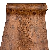 Yifely Brown Wood Grain Furniture Paper PVC