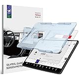 Fabunor Silkfeel Tempered Glass Screen Protector Compatible with Tesla Model 3 / Y 15” Center Control Touchscreen [Matte] [An
