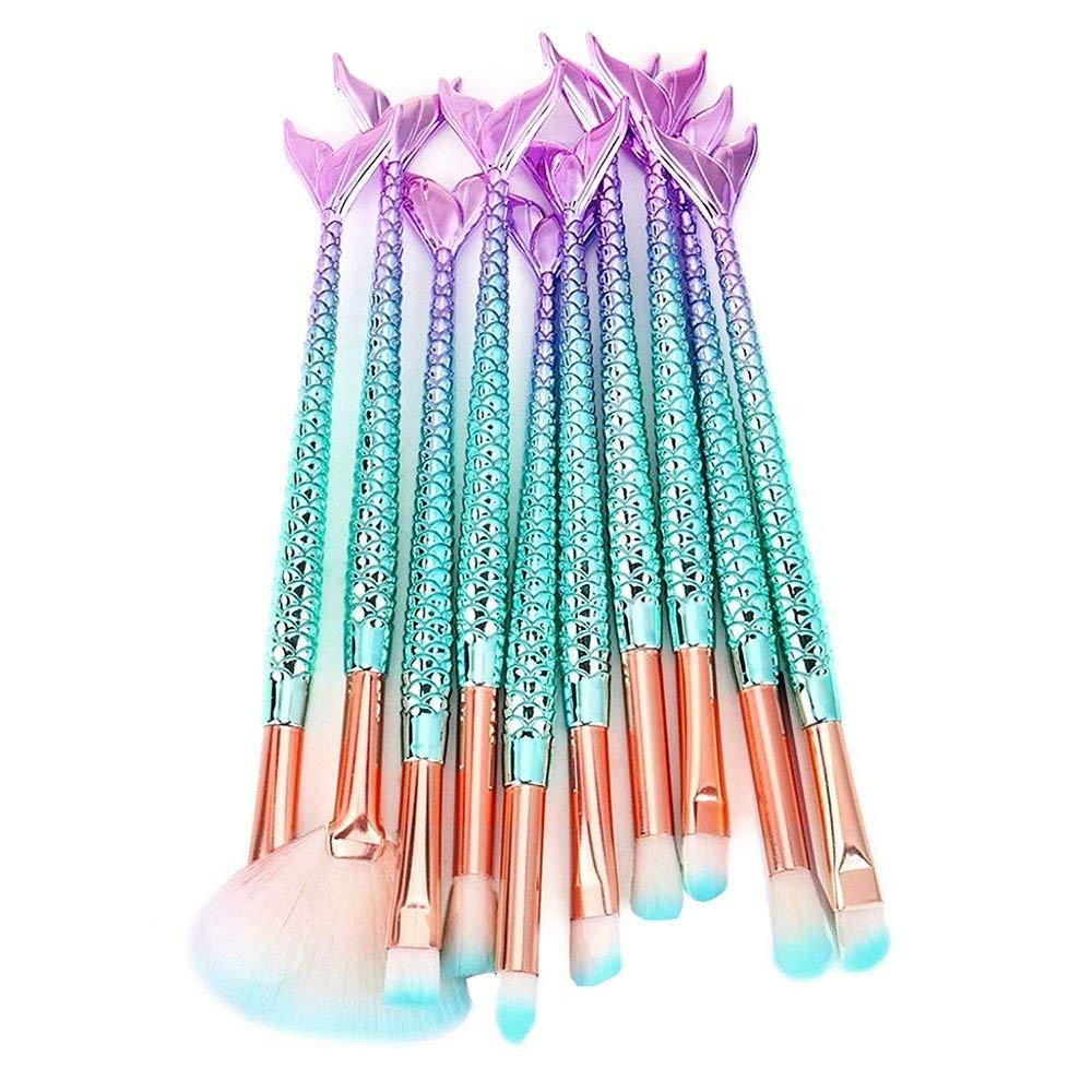 Makeup Brushes Set 11pcs Makeup Brush Cosmetic Brushes Eyeshadow Eyeliner Blush Brushes: Beauty