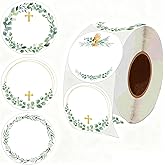 2 inch Direct Thermal Labels Round Circle Color-Code Dot Labels Valentine's Day Personaliz for Thermal Label Printer Color Dot Shipping Label Printer for 500 Pcs Roll (Biblical Themes)