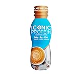 Iconic Beverages Iconic Grass Fed Protein Drink, Caf&eacute; Au Lait, 11.5 Ounce (Pack of 12)