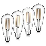 Gozelux Vintage LED Edison Bulbs, 6W, Equivalent