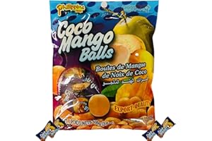 Philippine Brand Coco Mango Balls, Coconut and Mango, 3.5 Ounce