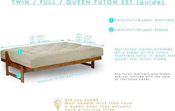 Amazon Com Dcg Stores Ottoman Loveseat Ottoman Futon Cover 54 Inch X 21 Inch Proudly Made In Usa Home Kitchen