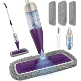 Microfiber Spray Mop for Floor Cleaning with Washable Pads,Dry Wet Use | 27 oz Refillable Bottle,3 Reusable Mop Pads,Mops with Sprayer for Hardwood Laminate Vinyl Tile Cleaning