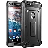 Nexus 6P Case, SUPCASE [Heavy Duty] Belt Clip Holster Case for Google Nexus 6P (2015 Release) [Unicorn Beetle PRO Series] Full-body Rugged Hybrid Protective Cover with Screen Protector (Black/Black)