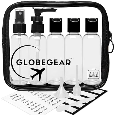 Buy GLOBEGEAR Travel Bottles \u0026 TSA 