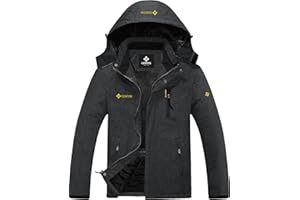 GEMYSE Men's Mountain Waterproof Ski Snow Jacket Winter Windproof Rain Jacket