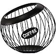 Metal Coffee Pod Holder - Large Capacity K-Cup Organizer For Coffee Bar & Counter