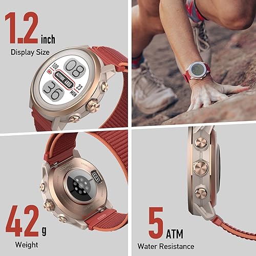 COROS APEX Series Outdoor GPS Watch, Sapphire Titanium, On-Wrist  Navigation, Offline Maps, Heart R