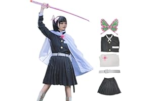 IOPBOT Kimonos Cosplay Costumes Adult Women Girls Anime Japanese Kimono Robe Halloween Outfit with Accessories