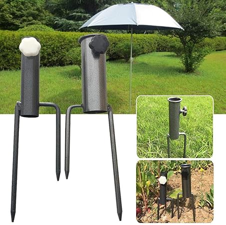 Recoverlove Beach Umbrella Holder Stainless Steel Anchor Ground Spike Base Portable Beach Stand Parasol Stands Bases Patio Umbrella Base Stand Umbrella Holder For Camping Amazon Co Uk Kitchen Home