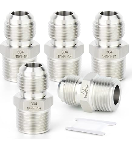 Parker 4 FTX-S Male Adapter 1/4 JIC X 1/8 NPT Male Steel: Amazon