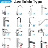 Leikedun Tap Spray Head Universal 360 Rotatable Aerator ABS Polished Chrome view 6