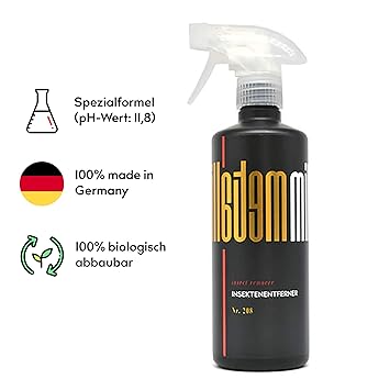 metallic mike Insektenentferner Auto 500ML - Autolack, Scheinwerfer, Plastik