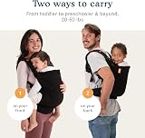 Beco Toddler Carrier 100% Cotton Extra Wide Seat Front-Carry Backpack Grey view 8