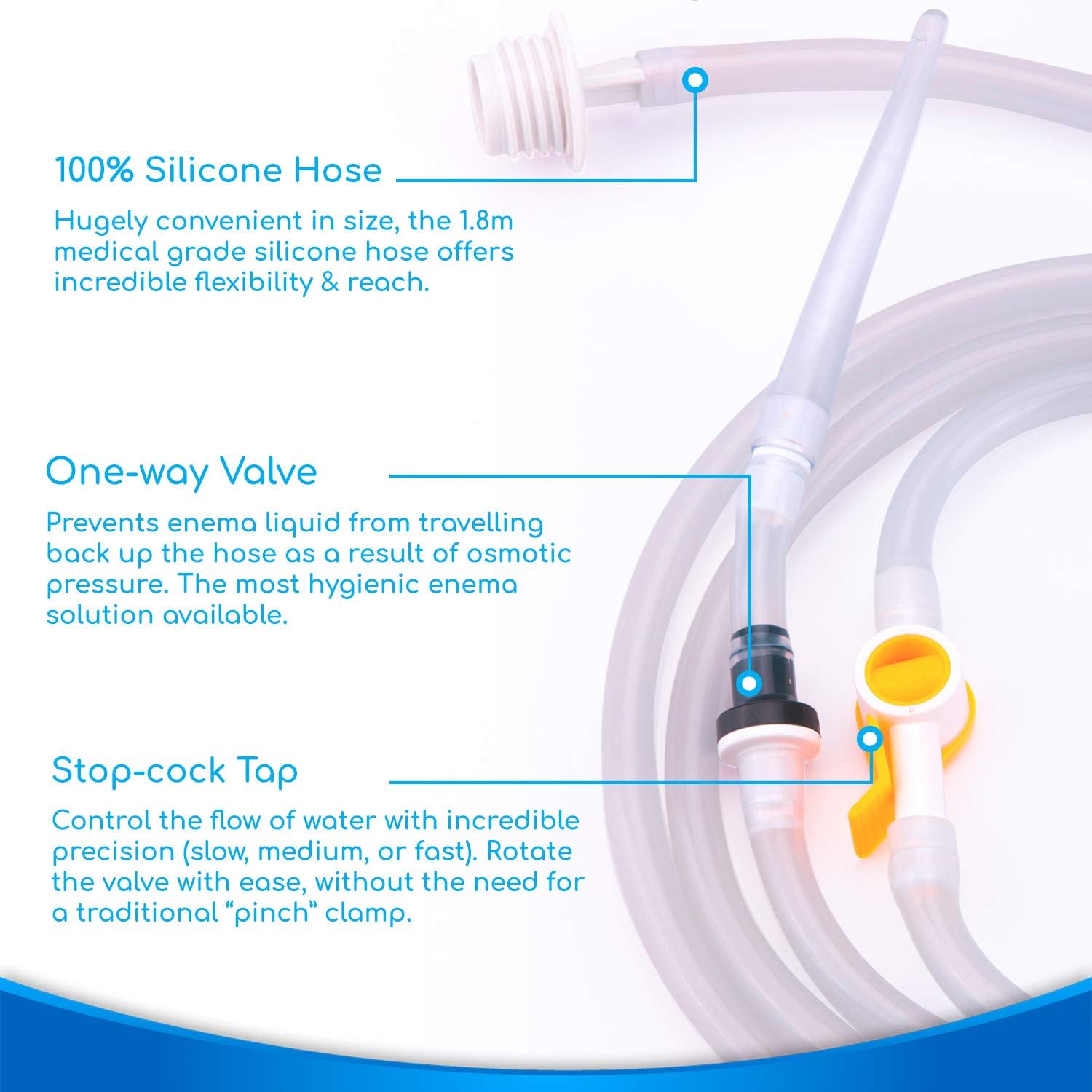 Enema Bag Kit 17pc for Home Use 100 Transparent,NonToxic Enema Kit