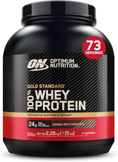 Optimum Nutrition Gold Standard Whey Protein Powder Double Rich Chocolate 2.27