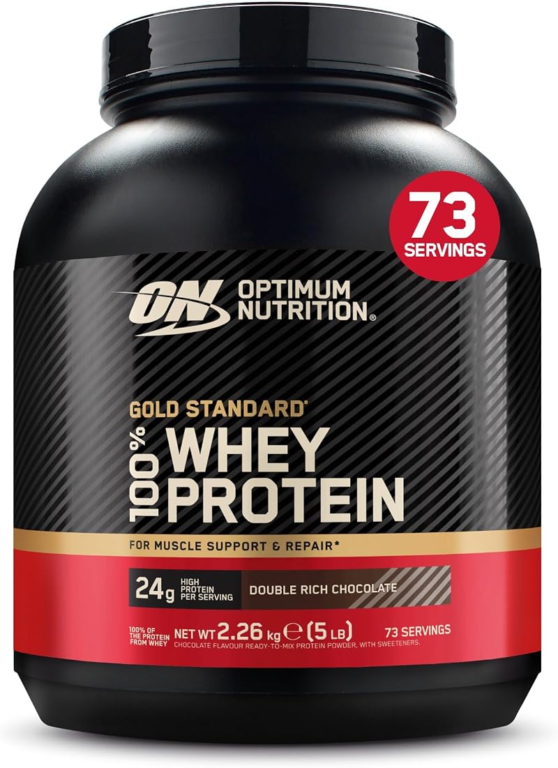 Optimum Nutrition Gold Standard Whey Protein Powder Double Rich Chocolate 2.27