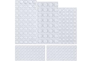 AUSTOR 232 Pieces Clear Rubber Feet Adhesive Bumper Pads Self Stick Furniture Buffer Pads