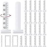 100 Pcs Croblissful Self Leveling Pins for Concrete 2.36" Level Stick Pegs | Depth Markers with Scale, Stick Pegs on Ceiling Floor, 60mm Ruler for Stone Ceramic Concrete, Tiling Height Measurement