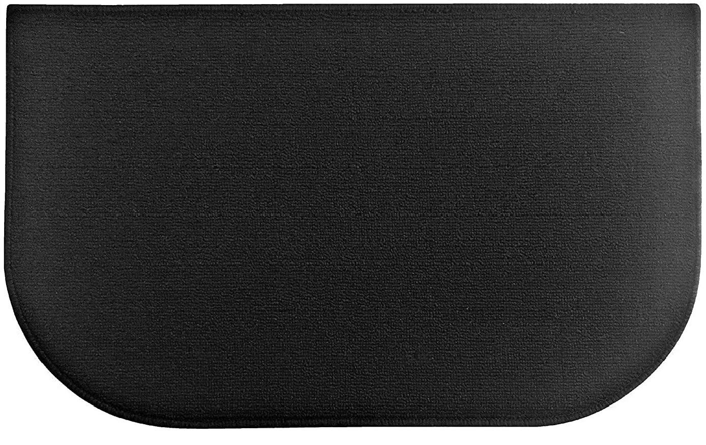 Fashion Non-Skid Home, Kitchen, Floor Mat, Comfortable Standing mat, Entrance Rug, 17" x 28" (Black)