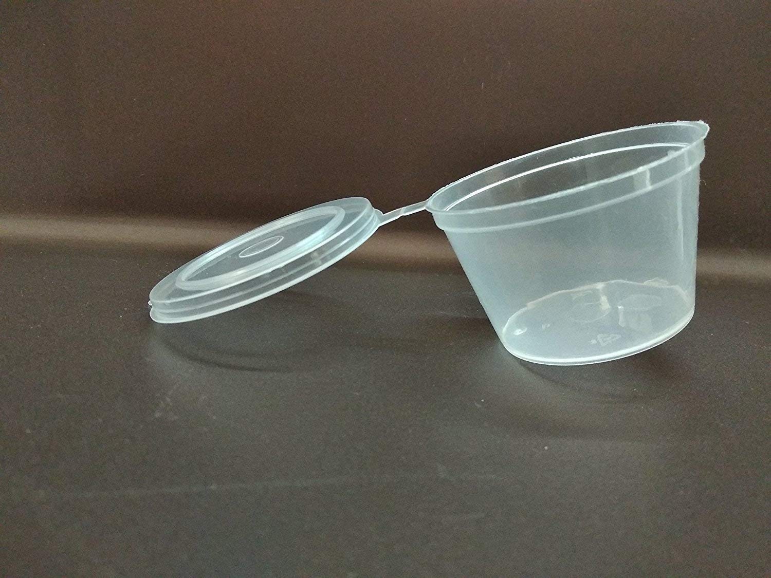 55ml (2oz) Plastic Hinged Lid Deli/Sauce Pot (100)