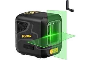 Fanttik D2 Laser Level, Battery Rechargeable, 10 Hours' Lasting, DIY Self Leveling Laser Level, Type-C, Green Cross Line Hori