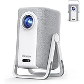 [Short Throw/1200ANSI/Built in Apps] 4K Outdoor Projector with WiFi and Bluetooth, Auto Focus Projector with Dual-Mode Stand, Smart Portable Proyector with Netflix/YouTube/PrimeVideo & Dolby