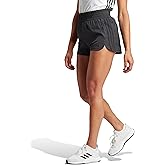 Adidas Women's Pacer Training 3 Stripes Woven High Rise Shorts, Black, XX-Large 5 Inch Inseam