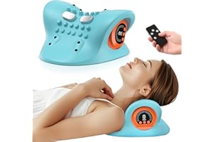 Smedz Neck Massager 2025 New Upgrade 3 in 1 Portable Massager with Heat &Comfortable Stretching–Adjustable Intensity for Neck & Shoulder Relaxation at Home, Office