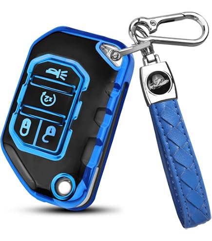 Amazon.com: Kirsnda for Jeep Key fob Cover with Keychain,Soft TPU